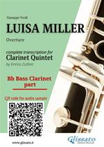 Bb Clarinet Bass part of «Luisa Miller» for Clarinet Quintet. Overture