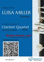 Bb Bass Clarinet part of «Luisa Miller» for Clarinet Quartet. Overture