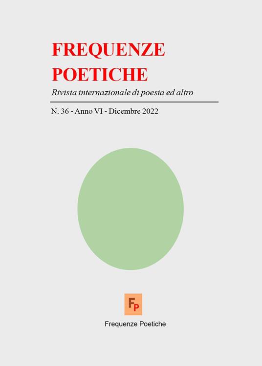 Frequenze poetiche. Rivista di poesia internazionale ed altro. Vol. 36 - Giorgio Moio - copertina