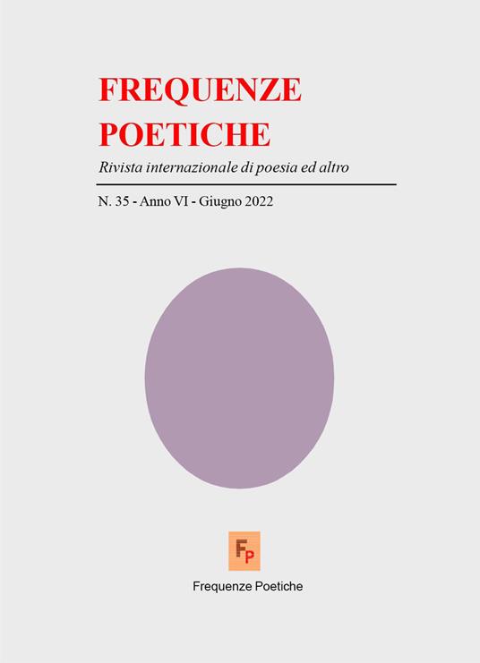Frequenze poetiche. Rivista di poesia internazionale ed altro. Vol. 35 - Giorgio Moio - copertina