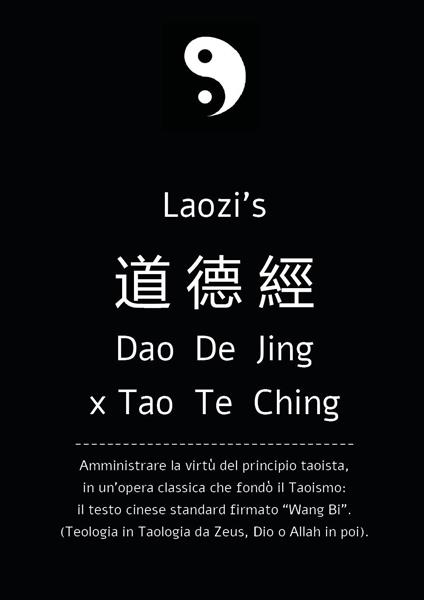 Daodejing, ex Tao Te Ching: da Laozi a Wang Bi. Amministrare la virtù del principio taoista - Davide Ziliani - copertina