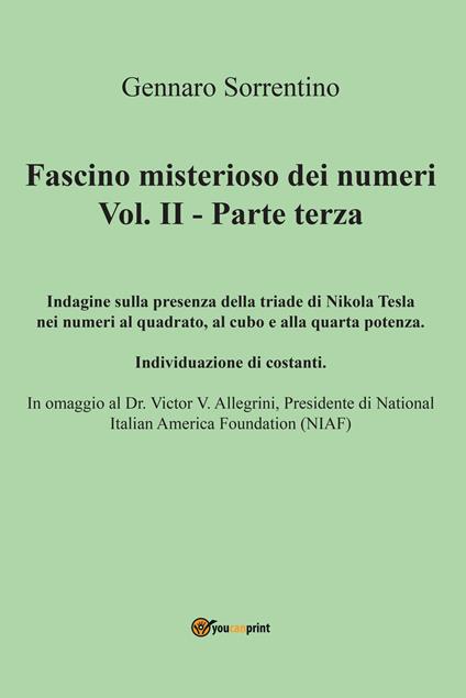 Fascino misterioso dei numeri. Vol. 2: Parte terza. - Gennaro Sorrentino - copertina
