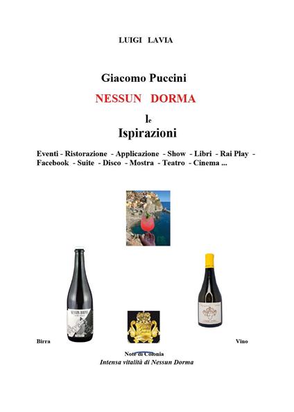 Giacomo Puccini. Nessun dorma. Le ispirazioni - Luigi Lavia - copertina