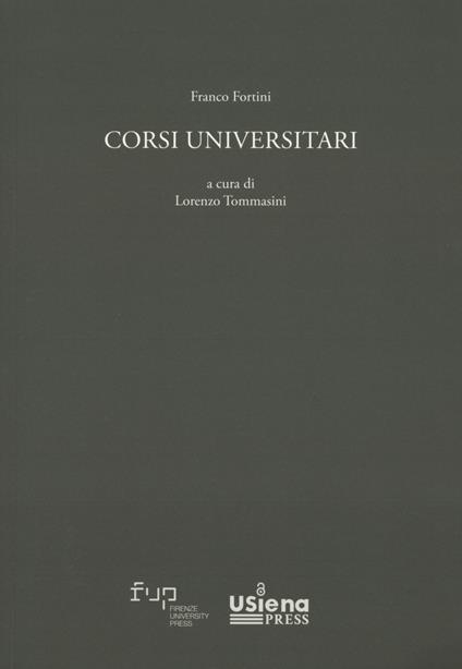 Corsi universitari - Franco Fortini - copertina