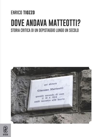 Dove andava Matteotti? Storia critica di un depistaggio lungo un secolo - Enrico Tiozzo - copertina