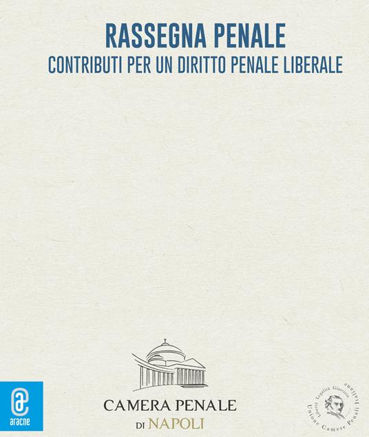 Rassegna penale. Contributi per un diritto penale liberale (2022). Vol. 7 - copertina