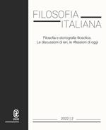 Filosofia italiana (2022). Vol. 2