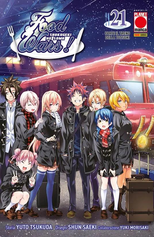 Food wars!. Vol. 21: Parte il treno della Tutsuki - Yuto Tsukuda,Shun Saeki,Yuki Morisaki - copertina
