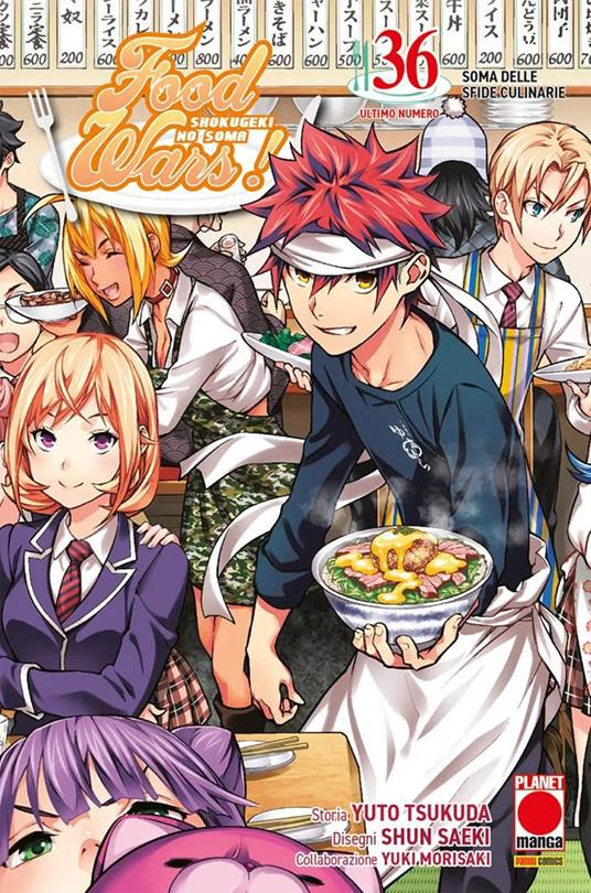 Food wars!. Vol. 36: Soma delle sfide culinarie - Yuto Tsukuda,Shun Saeki,Yuki Morisaki - copertina
