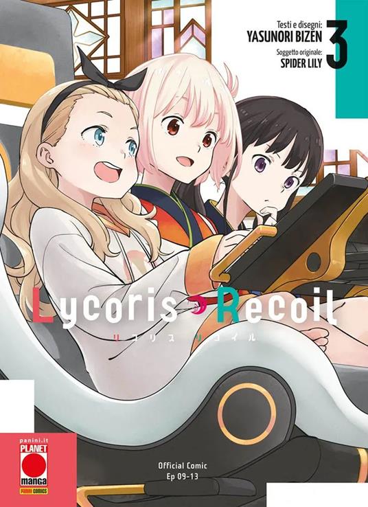 Lycoris recoil. Vol. 3 - Yasunori Bizen,Lily Spider - copertina