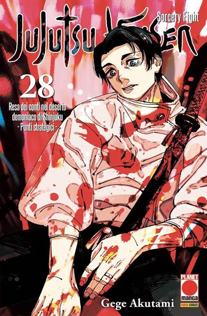 Jujutsu Kaisen. Vol. 28: Resa dei conti nel deserto demoniaco di Shinjuku. Punti strategici - Gege Akutami - copertina
