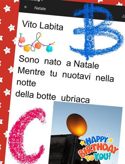 Sono nato a Natale mentre tu nuotavi nella notte della botte ubriaca - Vito Labita - ebook