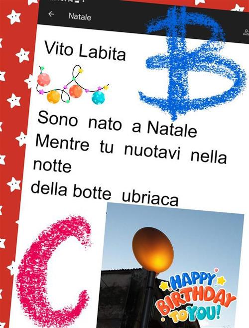 Sono nato a Natale mentre tu nuotavi nella notte della botte ubriaca - Vito Labita - ebook
