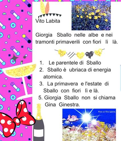 Giorgia Sballo nelle albe e nei tramonti primaverili con fiori lì e là - Vito Labita - ebook
