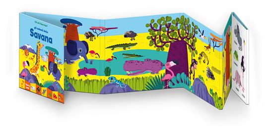 Gli animali della savana. Chi sei? Dove stai? Ediz. a colori - Thierry Laval - 2