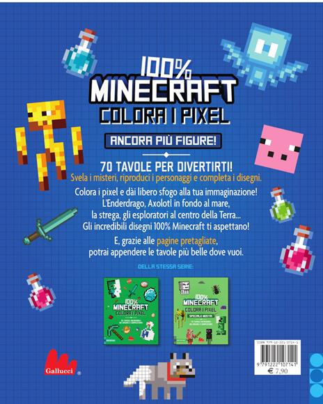 100% Minecraft. Colora i pixel. Ancora più figure! Ediz. a colori - Daniele Sapuppo - 4