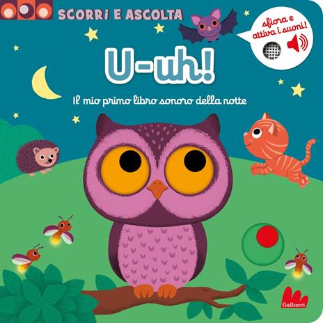 U-uh! Il mio primo libro con i suoni della notte. Ediz. a colori - Nathalie Choux - copertina