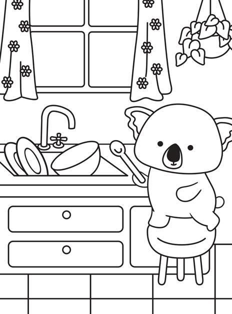 Comfy kitchen. Cozy coloring. Con 120 Adesivi - 2