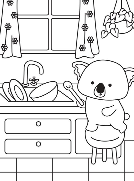 Comfy kitchen. Cozy coloring. Con 120 Adesivi - 2