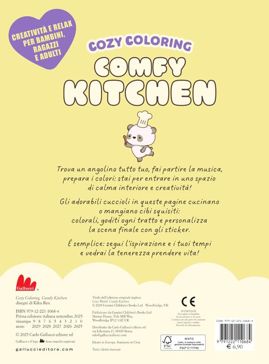 Comfy kitchen. Cozy coloring. Con 120 Adesivi - 4