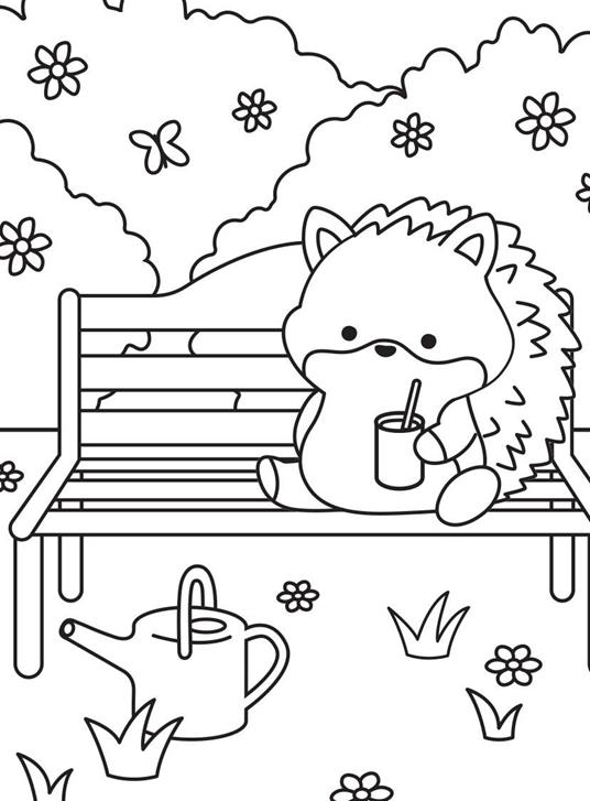 Comfy garden. Cozy coloring book. Con 127 Adesivi - 4