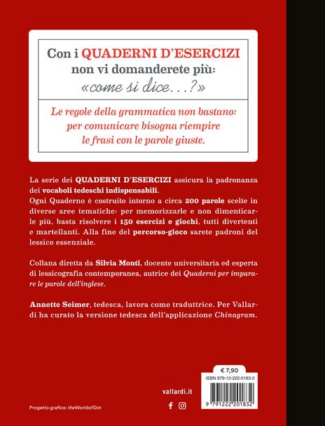 Quaderno d'esercizi per imparare le parole del tedesco. Vol. 1 - Annette Seimer - 2