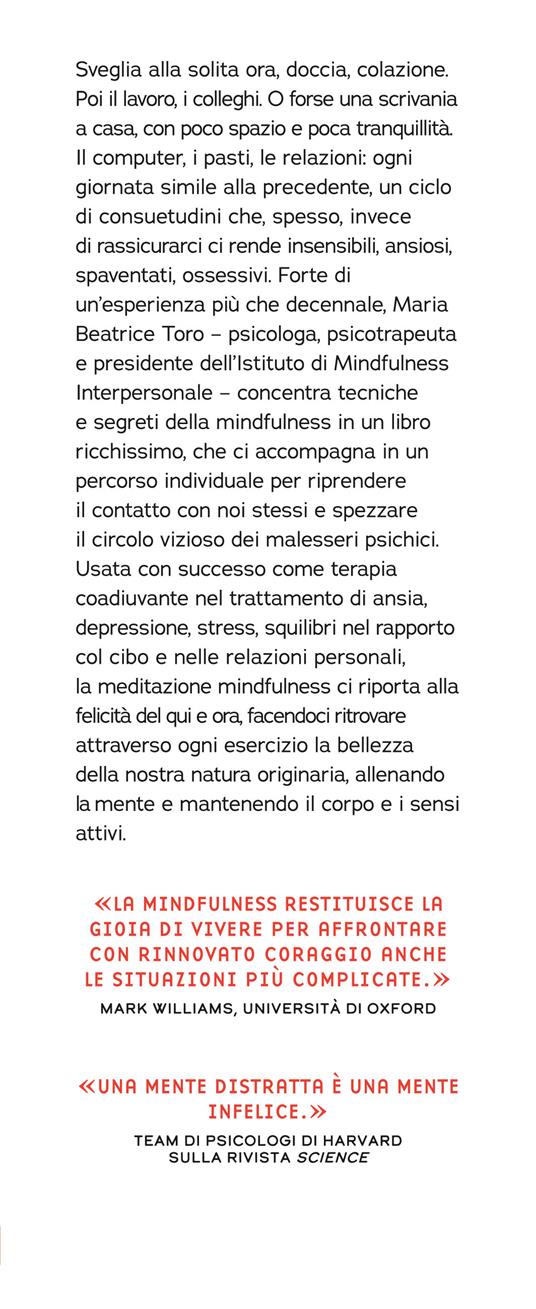 I 7 pilastri della mindfulness. La via per liberarsi da rabbia, stress e sofferenza interiore - Maria Beatrice Toro - 2