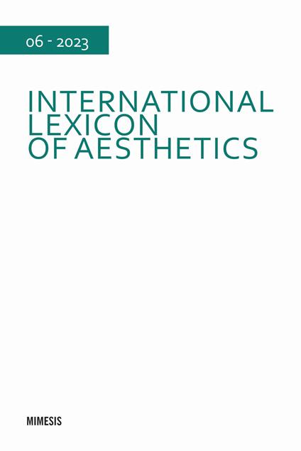 International lexicon of aesthetics (2023). Vol. 6 - copertina