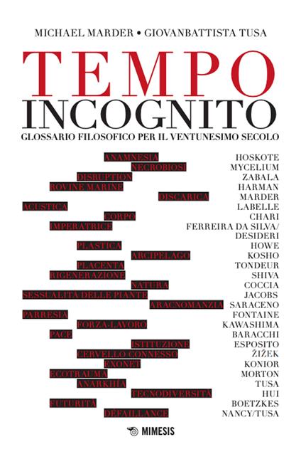 Tempo incognito. Glossario filosofico per il ventunesimo secolo - Michael Marder,Giovanbattista Tusa - copertina