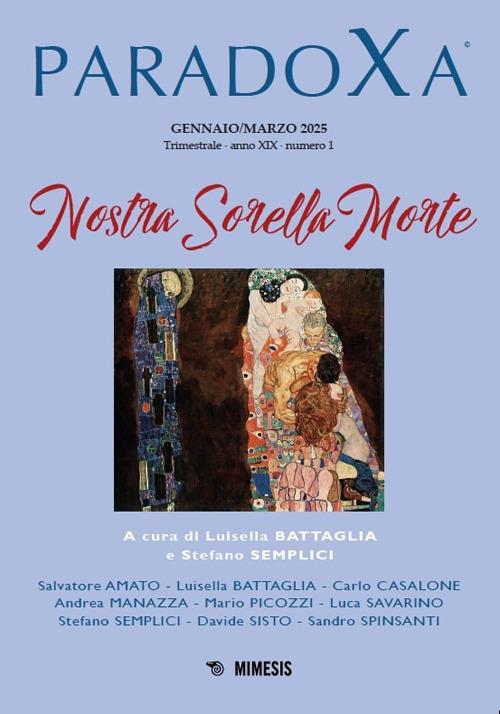 Paradoxa (2025). Vol. 1: Nostra sorella morte - copertina