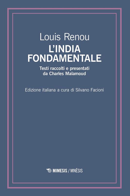 L'India fondamentale - Louis Renou - copertina