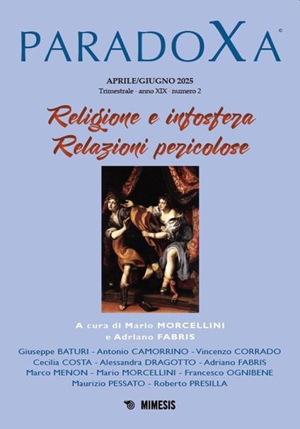 Paradoxa (2025). Vol. 2: Religione e infosfera. Relazioni pericolose - copertina