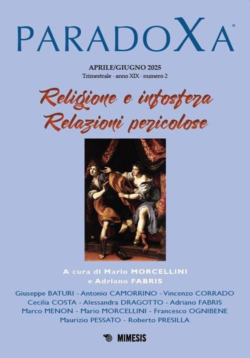 Paradoxa (2025). Vol. 2: Religione e infosfera. Relazioni pericolose - copertina