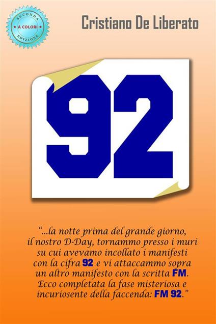 92. Nuova ediz. - Cristiano De Liberato - copertina
