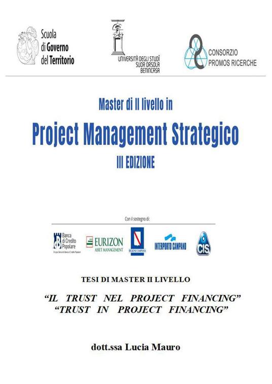 Il trust nel project financing - Lucia Mauro - copertina