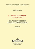 La visita pastorale del 1560-1561 del Vescovo di Rieti Giovanni Battista Osio. Vol. 2