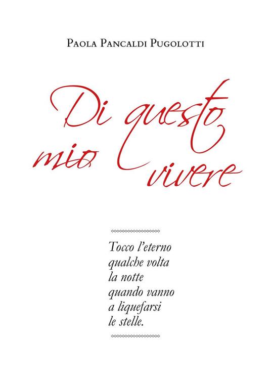 Di questo mio vivere - Paola Pancaldi Pugolotti - copertina