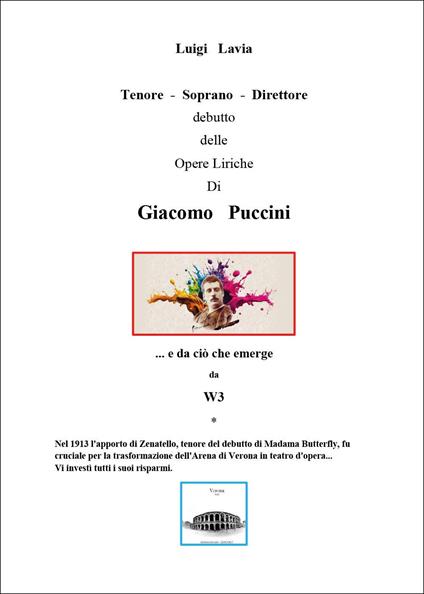 Tenore-Soprano-Direttore. Del debutto delle Opere Liriche di Giacomo Puccini - Luigi Lavia - copertina