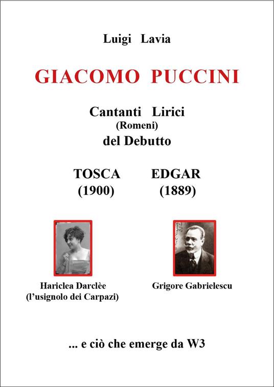 Giacomo Puccini. Cantanti lirici (romeni) del debutto - Luigi Lavia - copertina