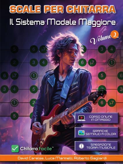 Scale per chitarra. Il sistema modale maggiore. Vol. 2 - David Carelse,Luca Marinelli,Roberto Gagliardi - copertina