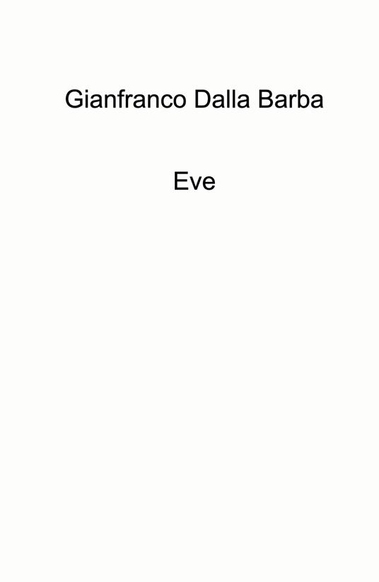Eve - Gianfranco Dalla Barba - copertina