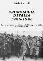 Cronologia d'Italia 1936-1945. Dalla proclamazione dell'Impero alla Liberazione