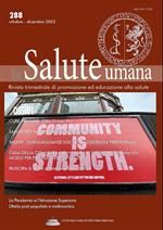 salute umana. Rivista trimestrale di promozione ed educazione alla salute. Vol. 288: Cure primarie: ora o mai più