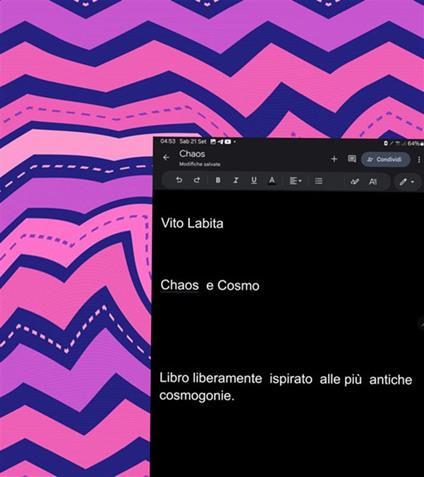 Chaos e Cosmo. Libro ispirato alle più antiche cosmogonie - Vito Labita - ebook