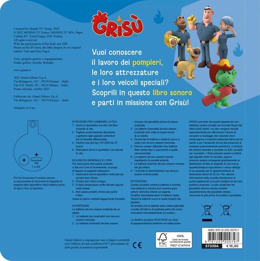 Manuale del pompiere. Grisù. Libro sonoro. Ediz. a colori - 5
