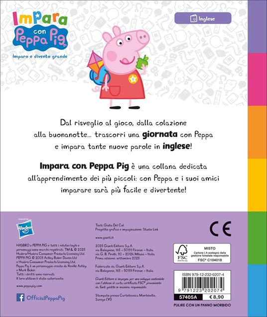 A day with Peppa! Peppa Pig. Impara con Peppa. Ediz. a colori - Giulia Del Col - 2