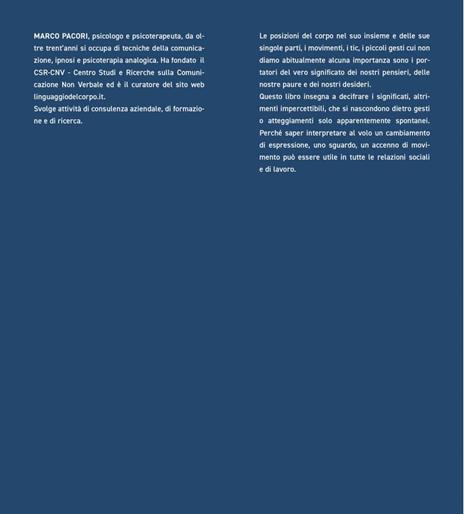 Come interpretare i messaggi del corpo - Marco Pacori - 2