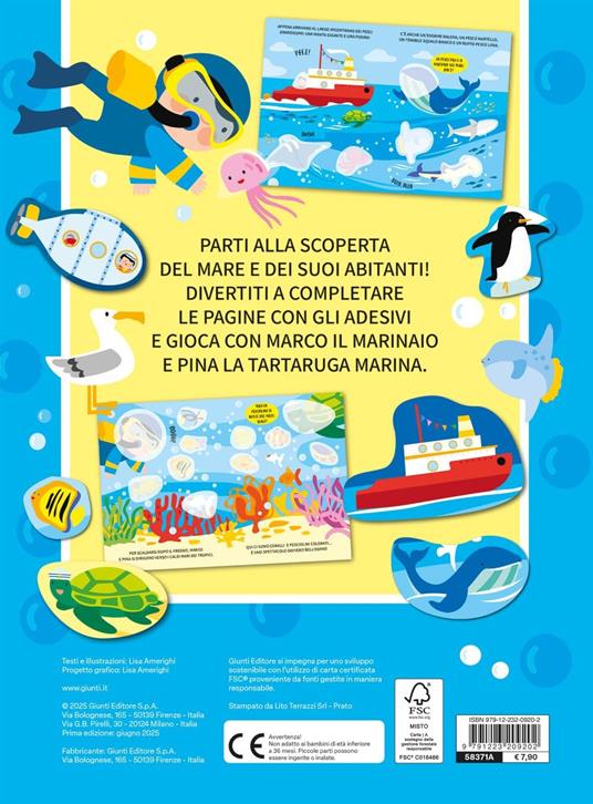 Il mare. Io coloro con gli stickers. Ediz. a colori - 6