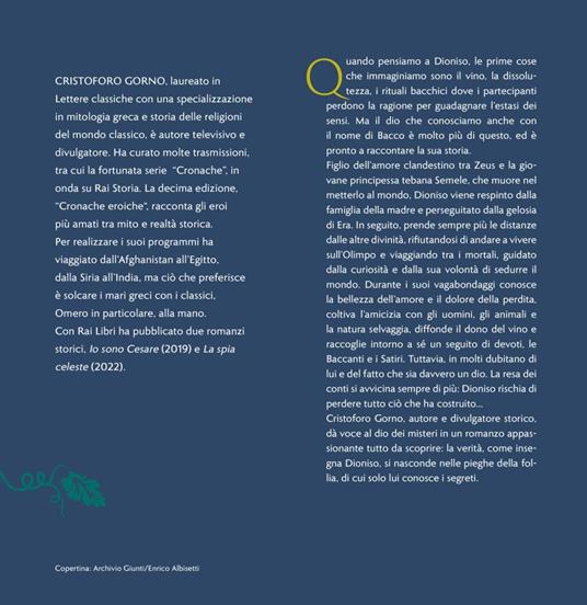 Dioniso. Il dio dei misteri - Cristoforo Gorno - 2