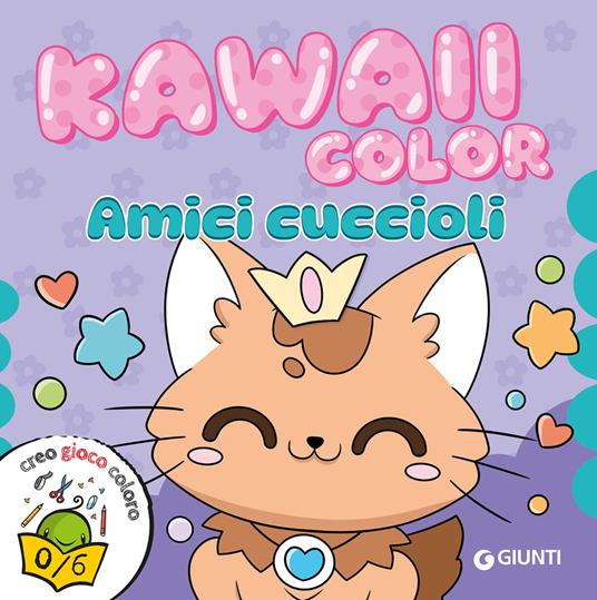 Amici cuccioli. Kawaii color. Ediz. a colori - copertina
